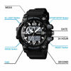 Picture of Mens Digital Watches 50M Waterproof Outdoor Sport Watch Military Multifunction Casual Dual Display Stopwatch Wrist Watch - Small Black