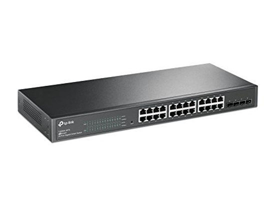 Picture of TP-Link 24 Port Gigabit Switch | Smart Managed Switch w/ 4 SFP Slots | Rackmount | Limited Lifetime Protection | Support L2/L3/L4 QoS, IGMP and Link Aggregation | IPv6 and Static Routing (T1600G-28TS)