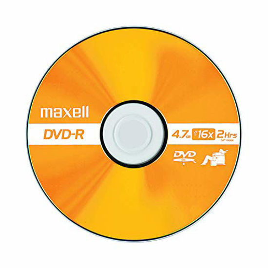 Picture of Maxell 638002 2 Hour Storage 16x Recording Speed Write Once Format DVD-R Compatible 4.7Gb DCD-R 10mm Jewel Case, 5 Pack