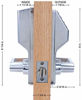Picture of Alarm Lock DL2800 US26D Trilogy Digital Lock Cylindrical 26D, Satin Chrome