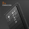 Picture of WD_Black 2TB P10 Game Drive, Portable External Hard Drive Compatible with Playstation, Xbox, PC, & Mac - WDBA2W0020BBK-WESN