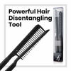 Picture of Herstyler Comb For Straightening Hair - Hair Styling Comb For Great Tresses - Flat Iron Comb With A Firm Grip - Straightening Comb For Knotty Hair - Flat Iron Heat Resistant Comb - Get wooed (Black)