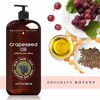 Picture of Brooklyn Botany Grapeseed Oil for Skin - 100% Pure and Cold Pressed - Carrier Oil for Essential Oils, Aromatherapy and Massage - Moisturizing Skin, Hair and Face - Therapeutic Grade - 16 fl Oz