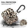 Picture of ALNBO Compatible with AirPods Case Soft Silicone Protective Case Cover for AirPods 2 & 1,Front LED Visible (Leopard)