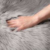 Picture of Ashler Soft Faux Sheepskin Fur Chair Couch Cover Area Rug for Bedroom Floor Sofa Living Room Grey Rectangle 2.2 x 4 Feet