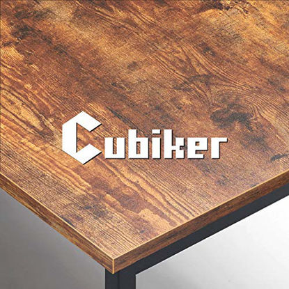 Picture of Cubiker Computer Desk 40 inch Home Office Writing Study Desk, Modern Simple Style Laptop Table with Storage Bag, Bamboo