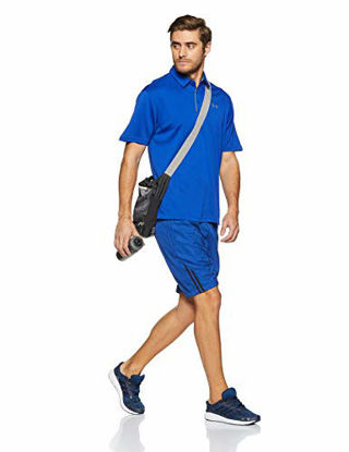 Picture of Under Armour Men's Tech Golf Polo, Royal (400)/Graphite, Medium