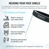 Picture of Maxboost Protective Face Shield - 3 Pack (Adult Size), DuraSlim Series Reusable Full PET Transparent Material with Strap for Face Protection from Droplets and Saliva