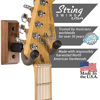 Picture of String Swing 3 pack CC01K-BW Hardwood Home and Studio Guitar Keeper - Black Walnut Acoustic Electric Guitar Hanger