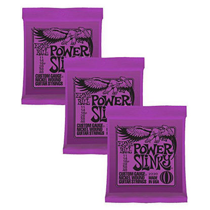 Picture of Ernie Ball Power Slinky Nickel Wound Sets, .011 - .048 (3 Pack)