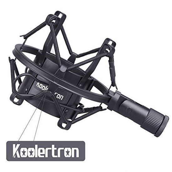 Picture of Koolertron Universal 50MM Microphone Shock Mount for 48MM-54mm Diameter Condenser Mic (Black)