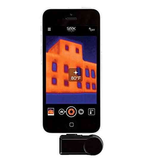 Picture of Seek Thermal Compact - All-Purpose Thermal Imaging Camera for iOS , Black - LW-AAA