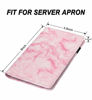 Picture of Server Books for Waitress - Marble Texture Leather Waiter Book Server Wallet with Zipper Pocket, Cute Waitress Book&Waitstaff Organizer with Money Pocket Fit Server Apron(Pink)