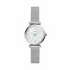 Picture of Fossil Women's Carlie Mini Quartz Mesh Three-Hand Watch, Color: Silver (Model: ES4432)