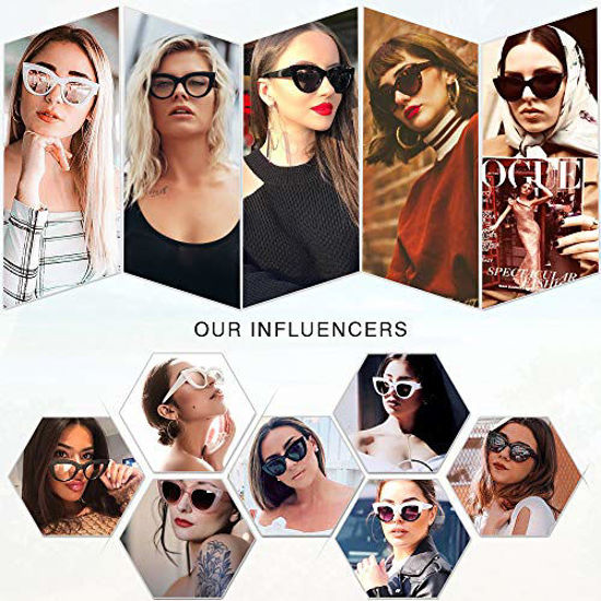 Amazon.com: SOJOS Trendy Aviator Sunglasses for Womens Mens  Polarized,Hexagonal Square Shades Plastic Frame Double Bridge Designer  Inspired UV400 Sun Glasses SJ2288 : Clothing, Shoes & Jewelry