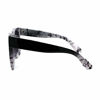 Picture of Womens Boyfriend Style Oversize Horned Rim Thick Plastic Sunglasses (black white, 54)