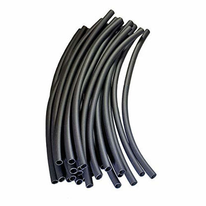 Picture of Buy Auto Supply # BAS13800 (100 Count) Black 3:1 Heat Shrink Tubing Dual Wall Adhesive Lined, Automotive & Marine Grade - Size: I.D 1/8" (3.2mm) - 6 Inch Sections