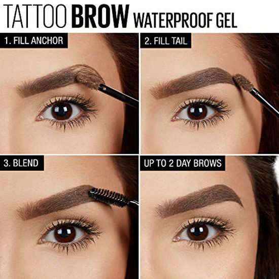 Buy Maybelline Tinted Eyebrow Gel SemiPermanent Waterproof   Smudgeproof 3 Day Styling Brow Gel Tattoo Brow Warm Brown 6ml Online at  Low Prices in India  Amazonin