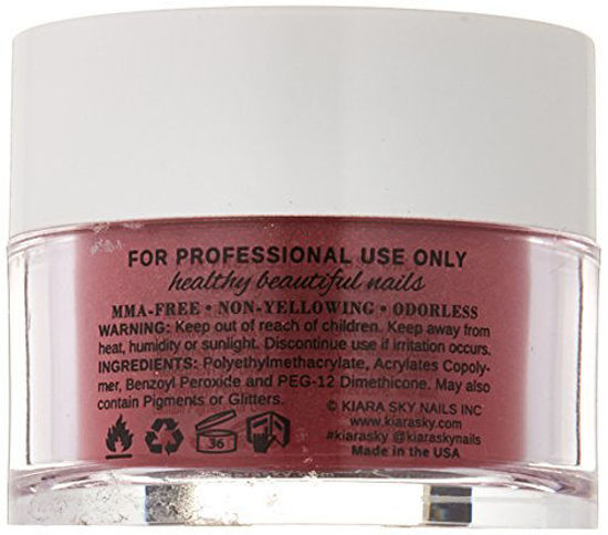 Picture of Kiara Sky Dip Powder, Frosted Pomegranate, 1 Ounce