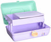 Picture of Caboodles On-The-Go Girl Sea foam Lid & Lavender Base Vintage Case, 1 Lb