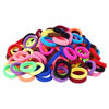 Picture of 120 Pcs Baby Hair Ties, Cotton Toddler Hair Ties for Girls and Kids, Multicolor Small Seamless Hair Bands Elastic Ponytail Holders(15 Colors )