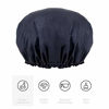 Picture of Aquior Shower Cap, 4-Pack Bathing Reusable Shower Caps for Long Hair Women, Double Layers Premium Sumptuous Silky Satin 100% Waterproof Shower Cap Extra Large