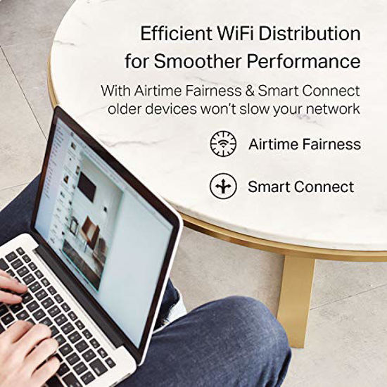 Picture of TP-Link AC1900 Smart WiFi Router (Archer A9) - High Speed MU-MIMO Wireless Router, Dual Band, Gigabit, VPN Server, Beamforming, Smart Connect, Works with Alexa, Black