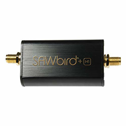Picture of Nooelec SAWbird+ H1 - Premium Saw Filter & Cascaded Ultra-Low Noise Amplifier (LNA) Module for Hydrogen Line (21cm) Applications. 1420MHz Center Frequency. Designed for Software Defined Radio (SDR)