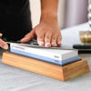 Picture of Sharp Pebble Premium Whetstone Knife Sharpening Stone 2 Side Grit 1000/6000 Waterstone- Whetstone Knife Sharpener- NonSlip Bamboo Base & Angle Guide