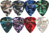 Picture of Fender 351 Shape Medium Classic Celluloid Picks, 12-Pack, Purple Moto for electric guitar, acoustic guitar, mandolin, and bass