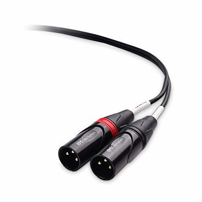 Picture of Cable Matters 3.5mm 1/8 Inch TRS to 2 XLR Cable, Male to Male Aux to Dual XLR Breakout Cable - 6 Feet