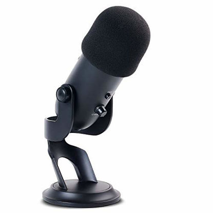 Picture of Sound Addicted - Foam Cover Windscreen for Blue Yeti mic's | Perfect fit for Yeti PRO Condenser Microphones (Updated - NO Vacuum Sealed)