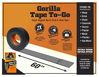 Picture of Gorilla Mini Duct Tape To-Go, 1" x 10 yd Travel Size, Black, (Pack of 6)