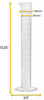 Picture of Measuring Cylinder, 250ml - Class B Tolerance - Octagonal Base - Polypropylene Plastic - Industrial Quality, Autoclavable - Eisco Labs