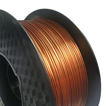 Picture of Silk Copper PLA 3D Printer Filament 1.75 mm 1KG 2.2LBS Spool 3D Printing Material CC3D Shine Silky Shiny Metallic Metal Red Purple Copper PLA Filament