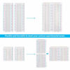 Picture of 4PCS Breadboards Kit Include 2PCS 830 Point 2PCS 400 Point Solderless Breadboards for Proto Shield Distribution Connecting Blocks