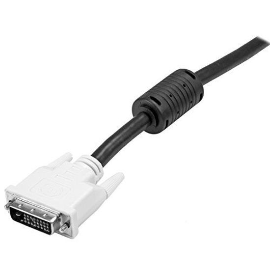 Picture of StarTech.com Dual Link DVI Cable - 10 ft - Male to Male - 2560x1600 - DVI-D Cable - Computer Monitor Cable - DVI Cord - Video Cable (DVIDDMM10), Black