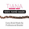 Picture of ToyoTress Tiana Passion Twist Hair - 10 inch 8 Packs Pre-Twisted Passion Twists, Ombre Blonde Pre-Looped Crochet Braids Made Of Bohemian Hair Synthetic Braiding Hair Extension (10 Inch, T1B/27)