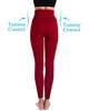 Picture of Homma Premium Thick High Waist Tummy Compression Slimming Leggings (Medium, Red)