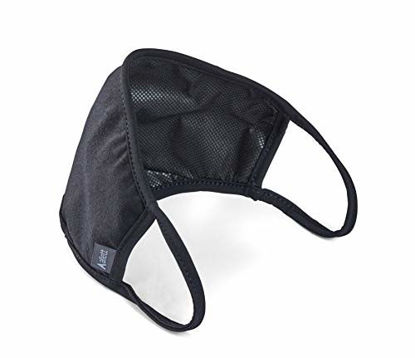 Picture of Allet Face Mask | Reusable 2 Pack | Black | Washable | Made with Polypropylene Non-Woven Filter | Comfortable Ear Loops | Nose Shaping Flex-Wire