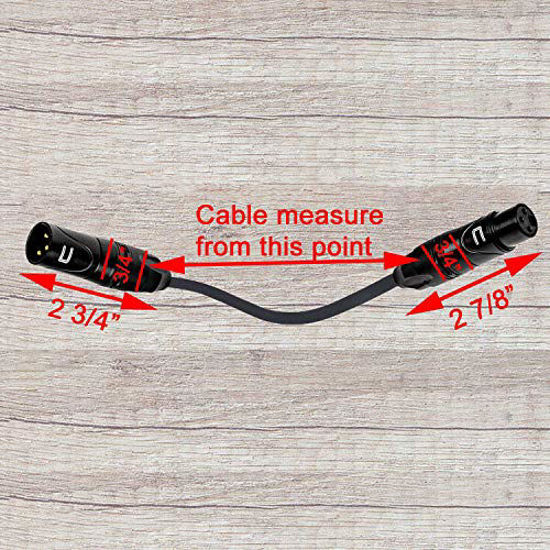 Picture of Balanced XLR Cable Male to Female - 3 Feet Green - Pro 3-Pin Microphone Connector for Powered Speakers, Audio Interface or Mixer for Live Performance & Recording