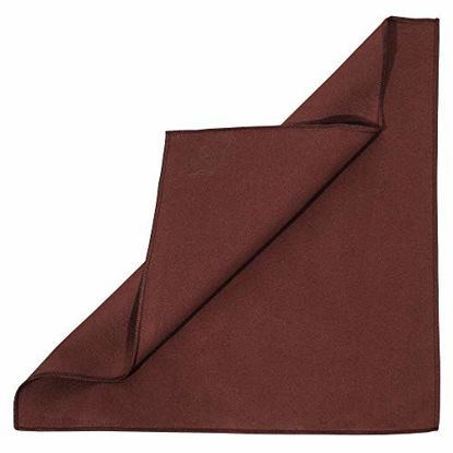 Picture of MI&VI Synthetic Chamois Microfiber Instrument Cleaning & Polishing Cloth for Violin, Viola, Cello, Bass, Guitar 12x12in (Pecan-Brown)