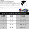 Picture of XFMT Youth Kids Motocross Offroad Street Dirt Bike Helmet Goggles Gloves Atv Mx Helmet Red Spider L