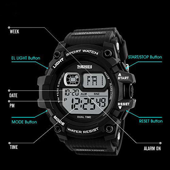 Multifunction store digital watches