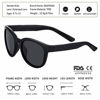 Picture of Black Sunglasses for Kids UV400 Boys Sport Children Teen Baseball Cycling Sun Glasses