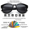 Picture of Black Sunglasses for Kids UV400 Boys Sport Children Teen Baseball Cycling Sun Glasses