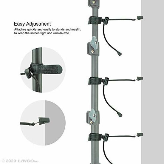 Picture of LINCO Lincostore Backdrop Clamp Adjustable Heavy Duty Black Clamps 12-Pack for Photo Studio Backdrop Muslin, Camera Flash Brackets, Photo Backdrop Background Support Equipment 4216-1-12