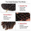 Picture of 6 Pack Spring Twist Crochet Braiding Hair 12 Inch Bomb Twist Crochet Braids Ombre Colors Low Temperature Kanekalon Synthetic Fluffy Hair Extensions 20 Strands 110g/Pack (12inches, T30#)