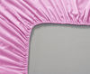 Picture of Mellanni Fitted Sheet Full Pink - Brushed Microfiber 1800 Bedding - Wrinkle, Fade, Stain Resistant - Deep Pocket - 1 Single Fitted Sheet Only (Full, Pink)