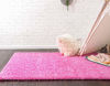 Picture of Unique Loom Solo Solid Shag Collection Modern Plush Taffy Pink Area Rug (10' 0 x 13' 0)